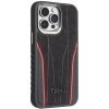Audi Genuine Leather MagSafe iPhone 15 Pro 6.1 czarno-czerwony/black-red hardcase AU-TPUPCMIP15P-R8/D3-RD